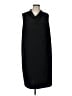Anne Klein Solid Black Casual Dress Size L - photo 1