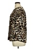 Anne Klein Animal Print Brown Short Sleeve Blouse Size XL - photo 5