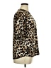 Anne Klein Animal Print Brown Short Sleeve Blouse Size XL - photo 4