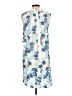 ModCloth 100% Polyester Floral Blue Cocktail Dress Size L - photo 2