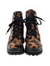 Schutz Animal Print Brown Ankle Boots Size 7 - photo 2