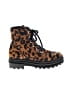 Schutz Animal Print Brown Ankle Boots Size 7 - photo 1