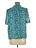 J.Crew 100% Polyester Teal Short Sleeve Blouse Size M - photo 2
