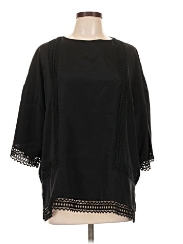 St. John 3/4 Sleeve Silk Top (view 1)