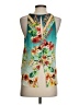 Rory Beca 100% Silk Teal Sleeveless Silk Top Size S - photo 2
