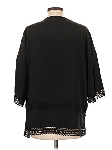 St. John 3/4 Sleeve Silk Top (view 2)