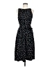 Elle Polka Dots Black Casual Dress Size 6 - photo 1