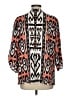 Chico's Print Orange 3/4 Sleeve Blouse Size Lg (2) - photo 2