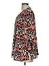 Chico's Print Orange 3/4 Sleeve Blouse Size Lg (2) - photo 5