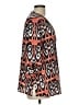 Chico's Print Orange 3/4 Sleeve Blouse Size Lg (2) - photo 4