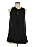 Mossimo 100% Polyester Black Sleeveless Blouse Size M - photo 1