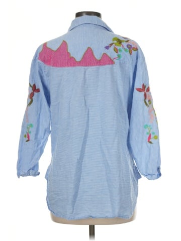 AP.NY 3/4 Sleeve Button-Down Shirt (view 2)