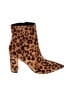 Marc Fisher Animal Print Brown Ankle Boots Size 7 1/2 - photo 1