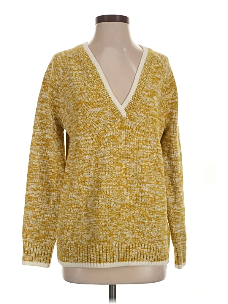 Pre-owned T By Talbots Pullover Sweater In Yellow