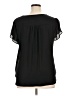 Philosophy Republic Clothing 100% Polyester Black Short Sleeve Blouse Size XL - photo 2