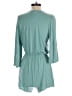 TCEC 100% Rayon Solid Teal Blue Romper Size S - photo 2