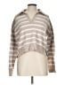 Nicole Miller New York Stripes Tan Pullover Sweater Size L - photo 1