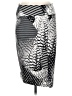 Thalia Sodi Graphic Silver Casual Skirt Size L - photo 1