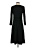Lands' End Solid Black Casual Dress Size S - photo 2