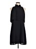 Veronica M. 100% Polyester Solid Black Cocktail Dress Size M - photo 1