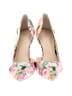 Nine West Floral Pink Heels Size 9 1/2 - photo 2
