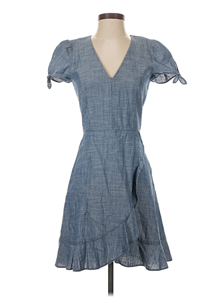 Pre-owned J.crew Factory Store Casual Dress In Blue