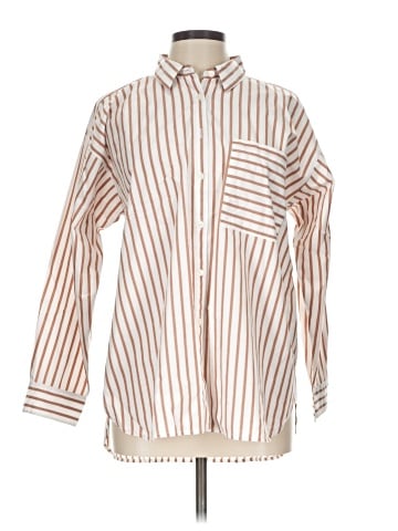 Ann Taylor LOFT Long Sleeve Button-Down Shirt (view 1)
