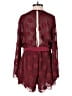 Luxxel 100% Polyester Hearts Burgundy Romper Size S - photo 2