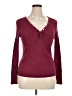 White House Black Market Burgundy Pullover Sweater Size XL - photo 1