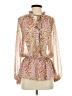 Bellatrix 100% Polyester Pink Long Sleeve Blouse Size S - photo 1