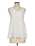 Wolven 100% Cotton White Sleeveless Blouse Size XXS - photo 1