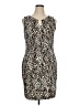 Dana Buchman Animal Print Brown Cocktail Dress Size 14 - photo 1