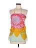 A Common Thread 100% Polyester Yellow Purple Cocktail Dress Size M - photo 1
