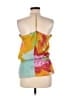 A Common Thread 100% Polyester Yellow Purple Cocktail Dress Size M - photo 2