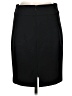 Express Solid Black Formal Skirt Size 6 - photo 2