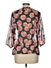 Old Navy 100% Polyester Black 3/4 Sleeve Blouse Size L - photo 2