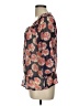 Old Navy 100% Polyester Black 3/4 Sleeve Blouse Size L - photo 5