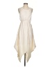 BCBGMAXAZRIA 100% Polyester Solid Ivory Casual Dress Size S - photo 1
