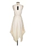 BCBGMAXAZRIA 100% Polyester Solid Ivory Casual Dress Size S - photo 2