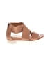 Eileen Fisher 100% Leather Solid Tan Sandals Size 6 1/2 - photo 1