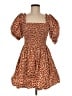 1.State 100% Cotton Hearts Brown Casual Dress Size M - photo 1