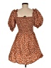 1.State 100% Cotton Hearts Brown Casual Dress Size M - photo 2