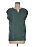 Unbranded 100% Polyester Stars Green Short Sleeve Blouse Size M - photo 1