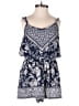 Angie 100% Rayon Paisley Blue Romper Size S - photo 1