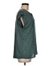 Unbranded 100% Polyester Stars Green Short Sleeve Blouse Size M - photo 4