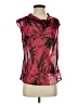 Nic + Zoe 100% Polyester Red Sleeveless Blouse Size S - photo 1
