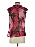 Nic + Zoe 100% Polyester Red Sleeveless Blouse Size S - photo 2