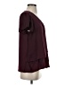 Hazel 100% Polyester Burgundy Short Sleeve Blouse Size S - photo 4