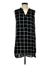 Kaktus 100% Rayon Black Sleeveless Button-Down Shirt Size S - photo 1