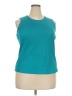 Alia 100% Polyester Teal Sleeveless T-Shirt Size 2X (estimated) - photo 1